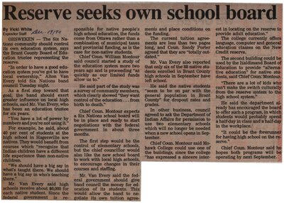 "Reserve Seeks Own School Board"