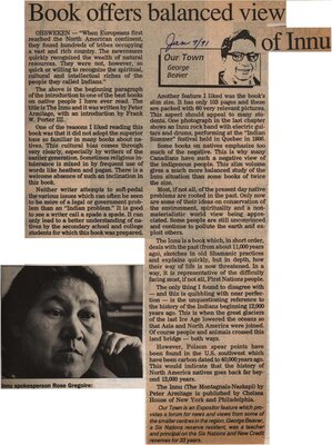 &quot;Book Offers Balanced View of Innu&quot;