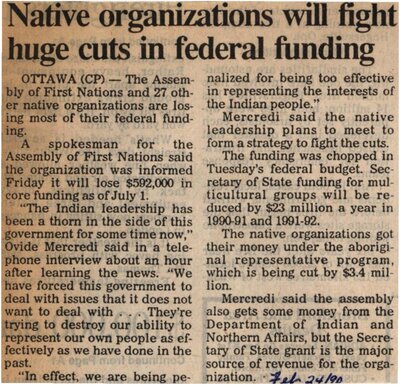 &quot;Native Organizations Will Fight Huge Cuts in Federal Funding&quot;