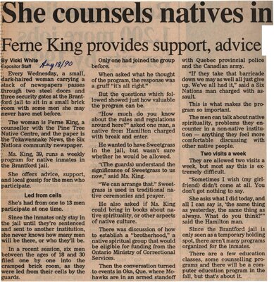 &quot;She Counsels Natives in Jail&quot;