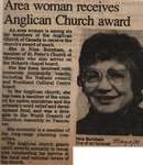 "Area Woman Receives Anglican Church Award"