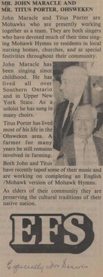 &quot;John Maracle and Titus Porter...&quot;