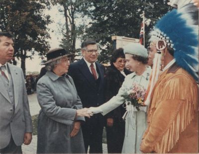 &quot;Queen Elizabeth II visits Mohawk Chapel&quot;