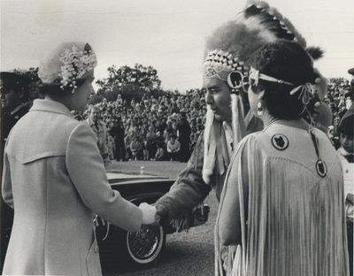 &quot;Queen Elizabeth II visits Mohawk Chapel&quot;