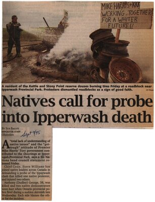 &quot;Natives Call For Probe Into Ipperwash Death&quot;