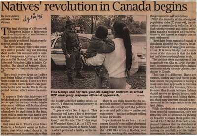 &quot;Natives Revolution In Canada Begins&quot;