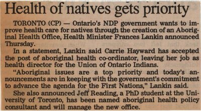 &quot;Health of Natives Gets Priority&quot;