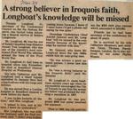 "A Strong Believer in Iroquois Faith, Longboats Knowledge Will Be Missed"