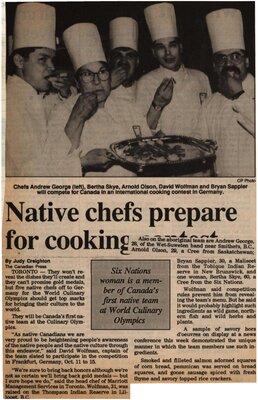 &quot;Native Chefs Prepare for Cooking Contest&quot;