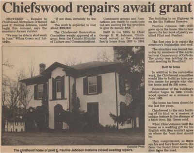 &quot;Chiefswood Repairs Await Grant&quot;