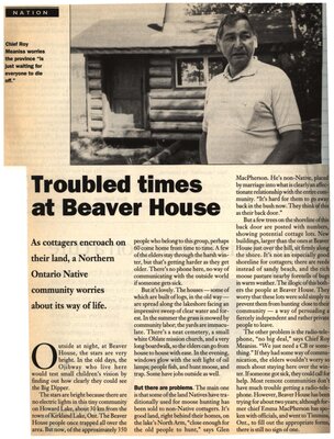 &quot;Troubled Times at Beaver House&quot;