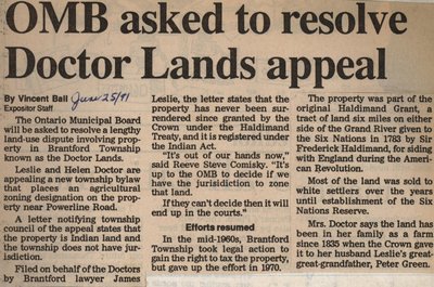 &quot;OMB Asked to Resolve Doctor Lands Appeal&quot;