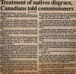 "Treatment of Natives Disgrace, Canadians Told Commissioners"