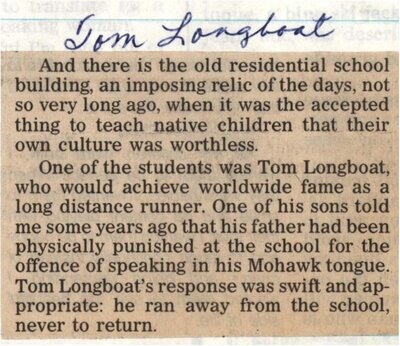 &quot;Tom Longboat&quot;