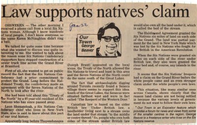 &quot;Law supports natives' claim&quot;