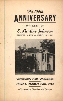 &quot;The 100th Anniversary of the Birth of E. Pauline Johnson&quot;