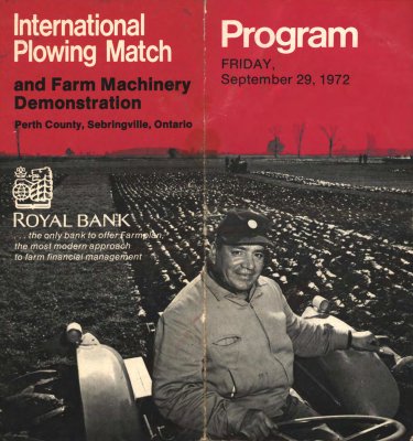 &quot;International Plowing Match and Farm Machinery Demonstration - Program&quot;