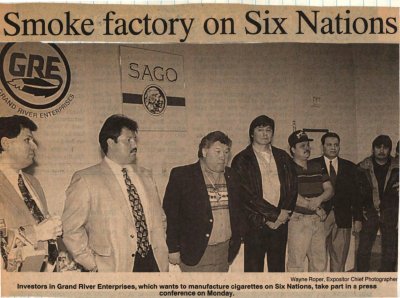 &quot;Smoke factory on Six Nations&quot;