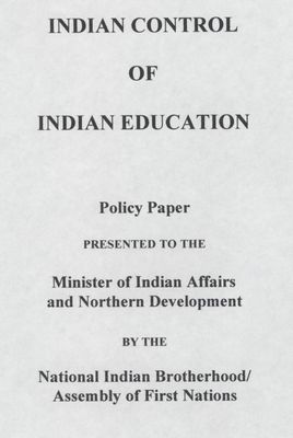 &quot;Indian Control of Indian Education&quot;