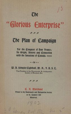 &quot;The Glorious Enterprise- The Plan of Campaign&quot;