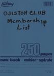 "Ojistoh Seniors Club Membership List 1974-1993"
