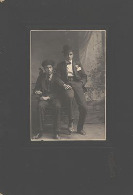 &quot;Portrait of Young Men Wearing Hats&quot;