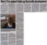"Men's Fire appeal holds up Davisville development"