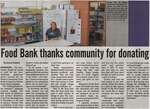 "Food Bank Thanks Community for Donating"