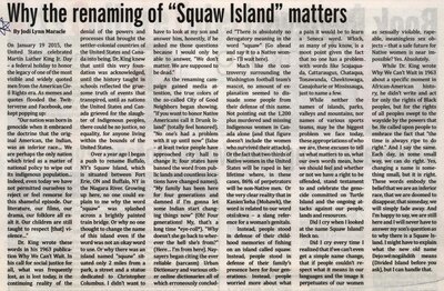 &quot;Why the Renaming of 'Squaw Island' Matters&quot;