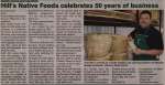 "Hills Native Foods celebrates 50 years of business"