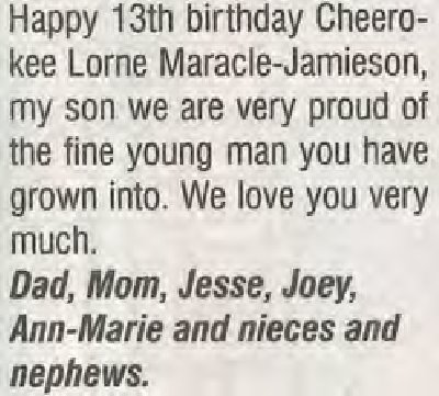 Maracle-Jamieson, Cheerokee Lorne