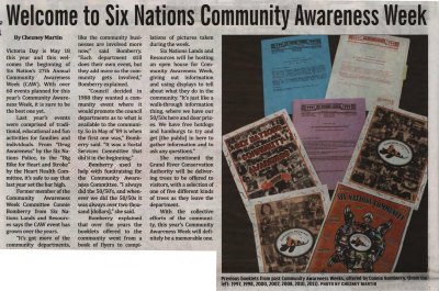 &quot;Welcome to Six Nations Community Awareness Week&quot;