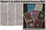 "Welcome to Six Nations Community Awareness Week"