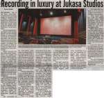 "Recording in luxury at Jukasa Studios"