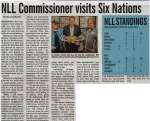 "NLL Commissioner visits Six Nations"