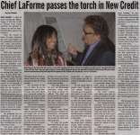 "Chief LaForme passes the torch in New Credit"