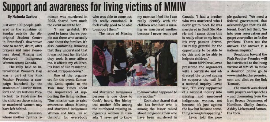 &quot;Support and awareness for living victims of MMIW&quot;