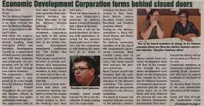 "Economic Development Corporation forms behind closed doors"