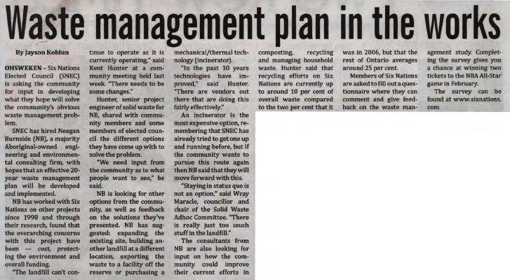 &quot;Waste management plan in the works&quot;