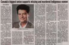 "Canada's Biggest Union Supports Missing and Murdered Indigenous Women"