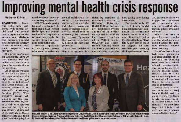 &quot;Improving mental health crisis response&quot;