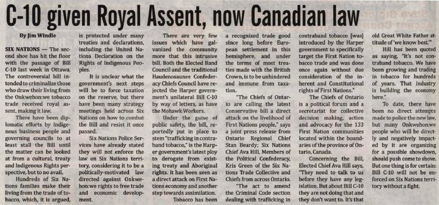 &quot;C-10 given Royal Assent, now Canadian law&quot;