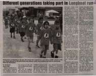 "Different generations taking part in Longboat run"