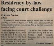 "Residency by-law facing court challenge"