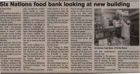 "Six Nations food bank looking at new building"