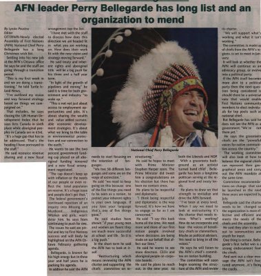 &quot;AFN leader Perry Bellegarde has long list and an organization to mend&quot;