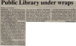"Public Library under wraps"
