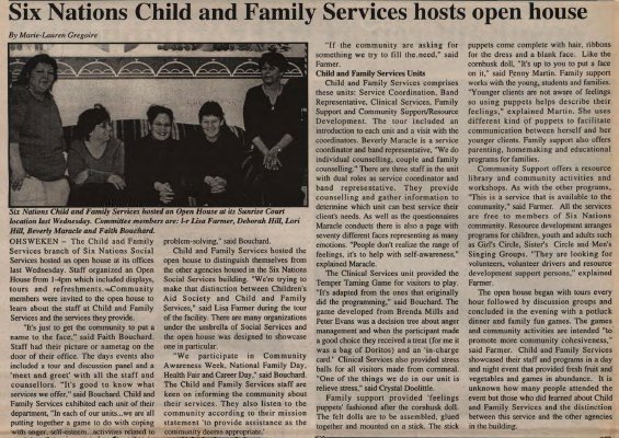 &quot;Six Nations Child And Family Services hosts open house&quot;