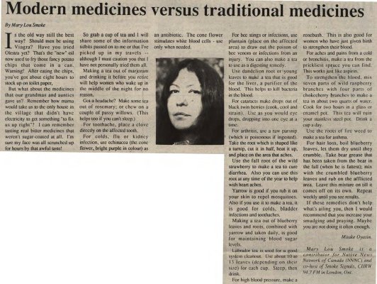 &quot;Modern medicine versus traditional medicines&quot;