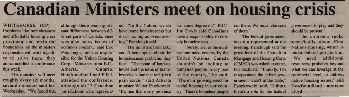 &quot;Canadian Ministers meet on housing crisis&quot;